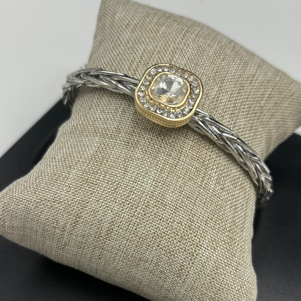 Elegant Silver and Gold Bracelet